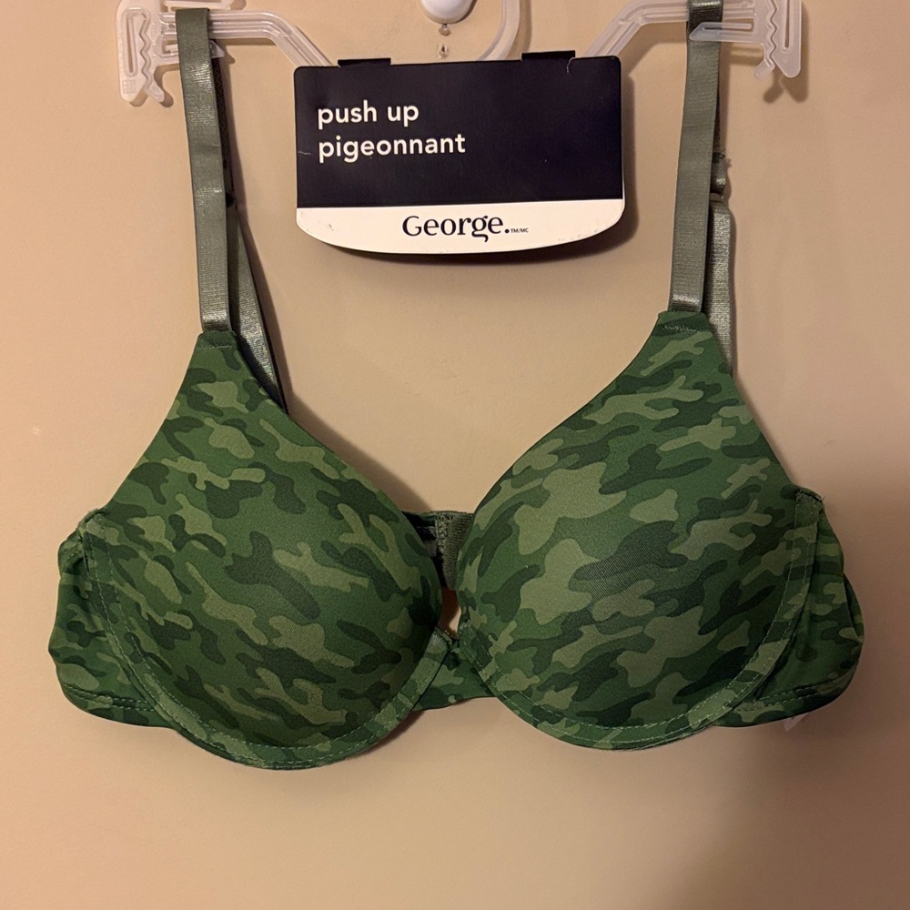 George Green Camouflage Push-Up Bra
